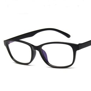 *JAMYA* Matte Black Shaped Fashion Eyewear Frames